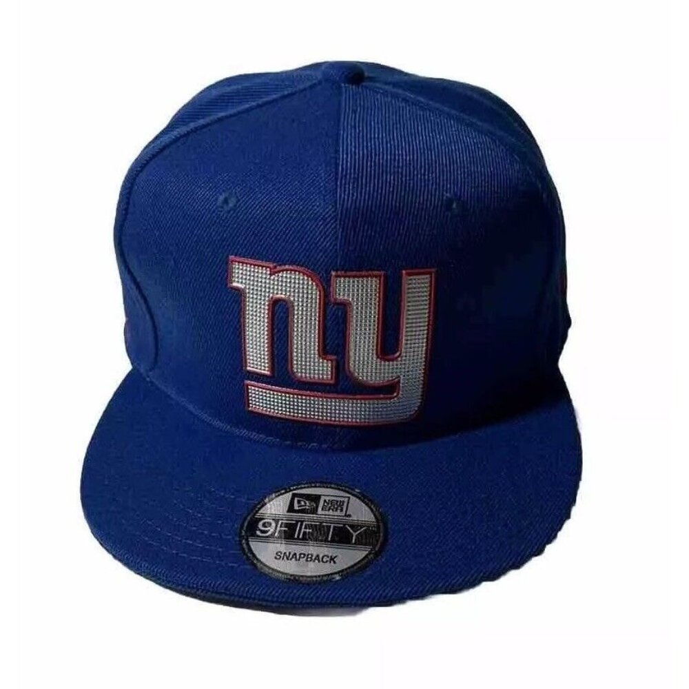 New Era NEW YORK GIANTS NFL 9FIFTY GO BIG BLUE Snapback Cap Hat NWT Flat Brim